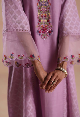 Purple rua kurta set
