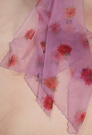 Purple rua kurta set
