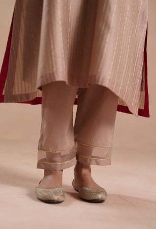 Beige sidra kurta set