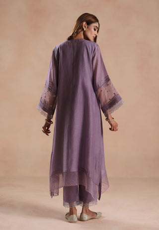 Purple siara kurta set