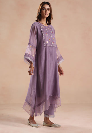 Purple siara kurta set