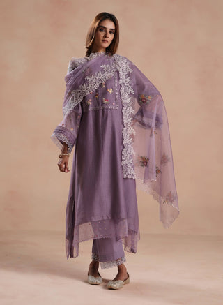 Purple siara kurta set
