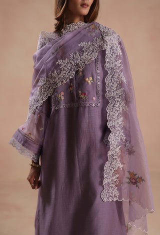 Purple siara kurta set