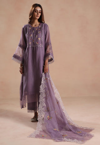 Purple siara kurta set
