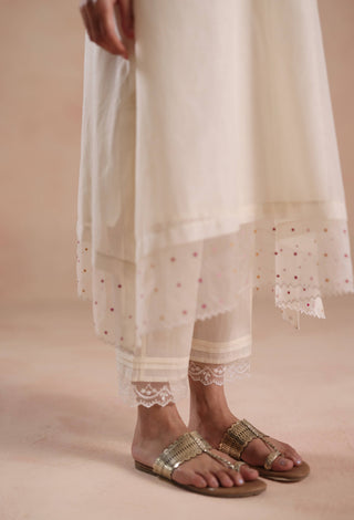 Ivory siara kurta set