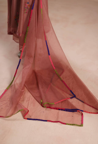 Copper pink zeya kurta set