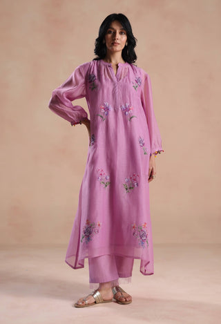 Purple urvi kurta with pants