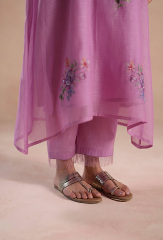 Purple urvi kurta with pants