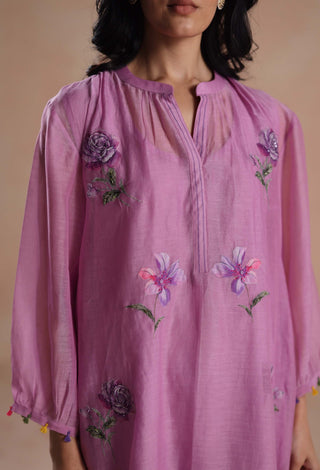 Purple urvi kurta with pants