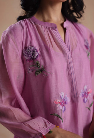 Purple urvi kurta with pants