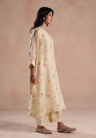 Ivory sarina kurta set