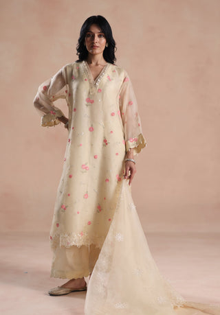 Ivory sarina kurta set