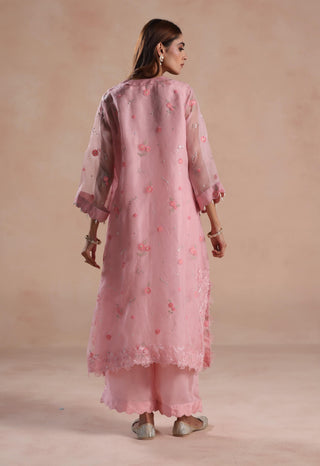 Pink sarina kurta set