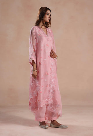 Pink sarina kurta set