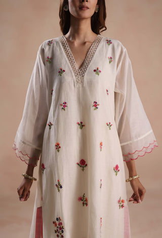 Ivory zeya kurta set