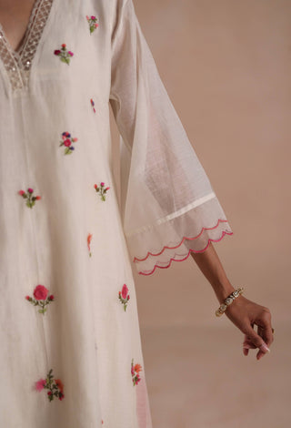 Ivory zeya kurta set