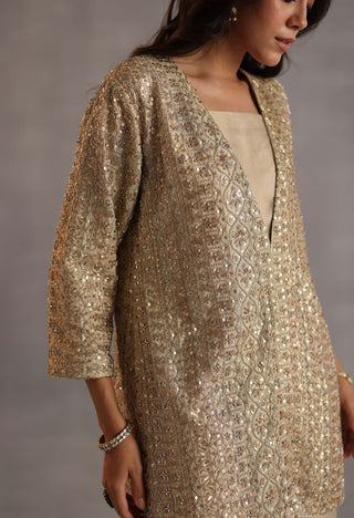 Miri gold tunic set