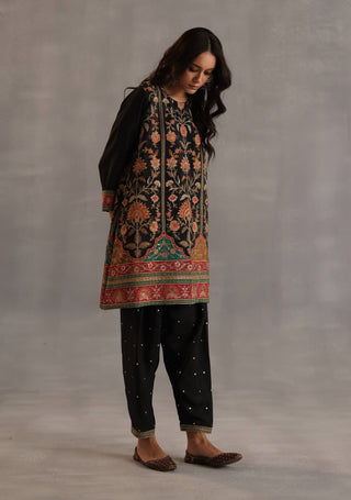Yaman black kurta and salwar