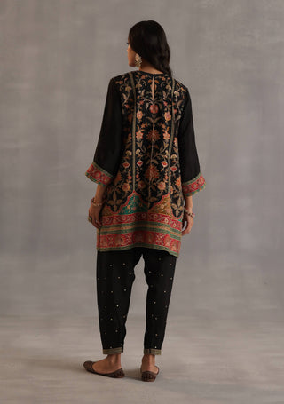 Yaman black kurta and salwar