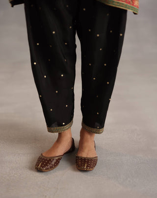 Yaman black kurta and salwar