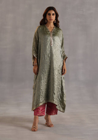 Chakra sage green phiran set
