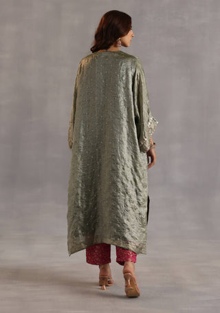 Chakra sage green phiran set