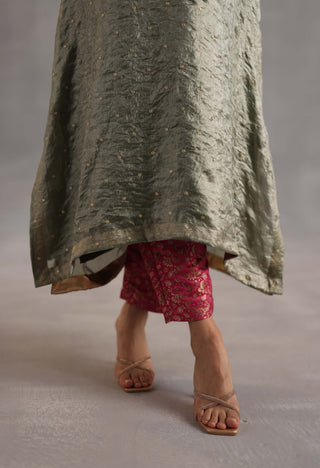 Chakra sage green phiran set