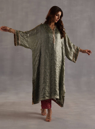 Chakra sage green phiran set