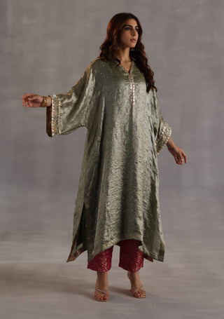 Chakra sage green phiran set