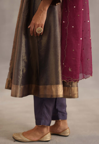 Ahiri grey kurta set