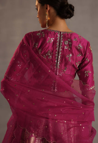 Malhar magenta lehenga set