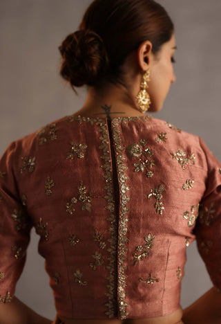 Malhar peach lehenga set