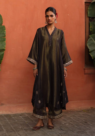 Tara Blue Kurta Set by Begum Pret available on Indiaspopup.com