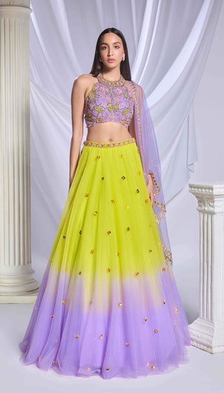 Berry Sorbet Lehenga Set by Papa Don'T Preach By Shubhika, available on Indiaspopup.com