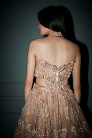Bindani By Jigar And Nikita | Desert Dust Lehenga Set | INDIASPOPUP.COM
