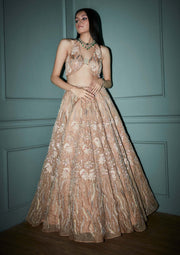 Bindani By Jigar And Nikita | Desert Dust Lehenga Set | INDIASPOPUP.COM