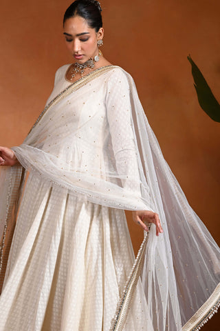 Ivory Chand anarkali and dupatta