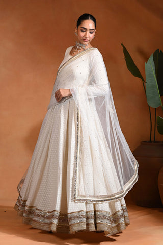 Ivory Chand anarkali and dupatta