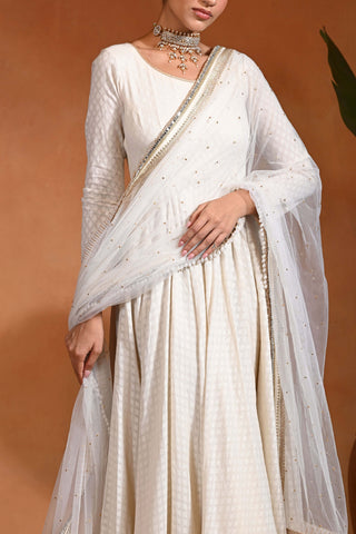 Ivory Chand anarkali and dupatta