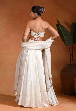 Dilbar ivory lehenga set
