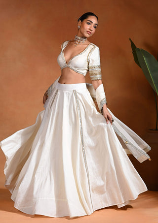Star ivory lehenga set