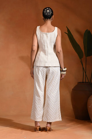 Ujla ivory top and pants