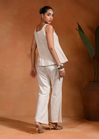 Ujla ivory top and pants