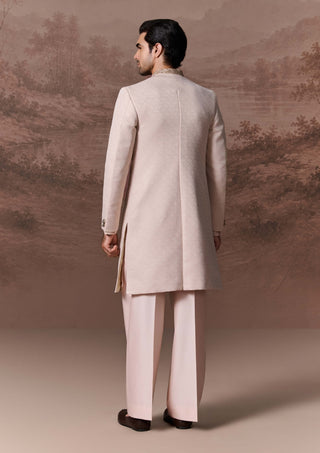 Anosh Nude Pink Sherwani Set
