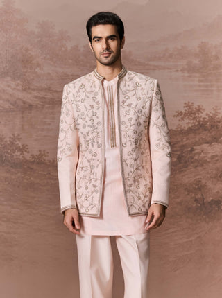Mehak Nude Pink Jacket Set