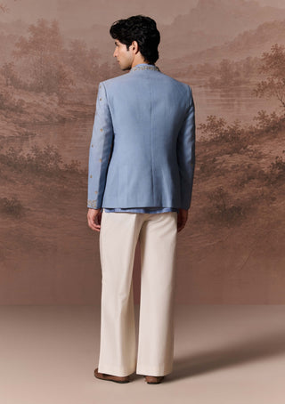 Anaya Denim Blue Jacket Set