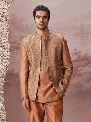 Suhaani Camel Tan Jacket Set