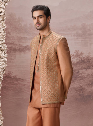 Suhaani Camel Tan Jacket Set