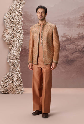 Suhaani Camel Tan Jacket Set