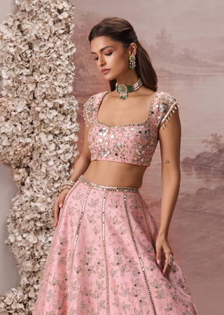 Pink raina lehenga set